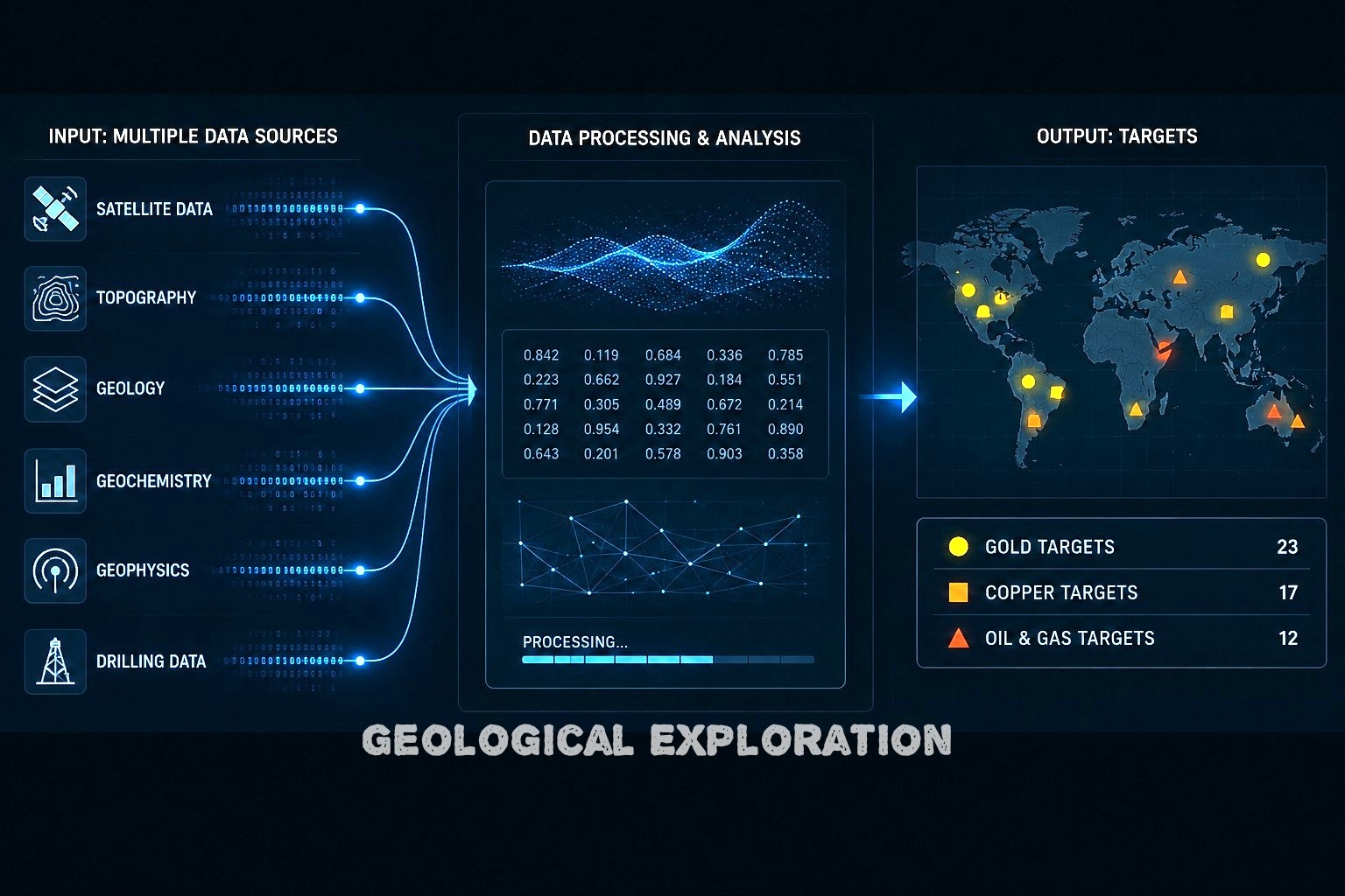 GeoVENA input, processing, and output overview